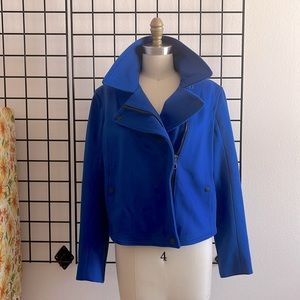 Rag & Bone Wool Electric Blue  Moto Jacket